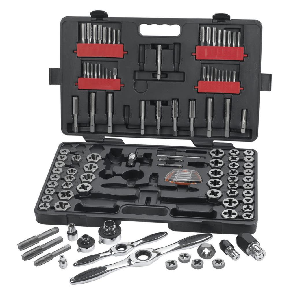 GEARWRENCH Tap and Die Drive Tool Set 114 pc. SAE/Metric Large Ratcheting 82812 from GEARWRENCH