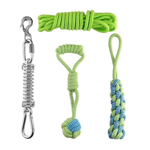 Stainless steel spring pole dog toys