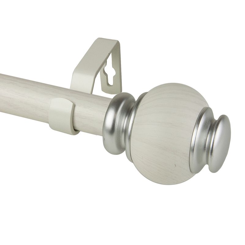 Rod Desyne 1 Marble Faux Wood Curtain Rod