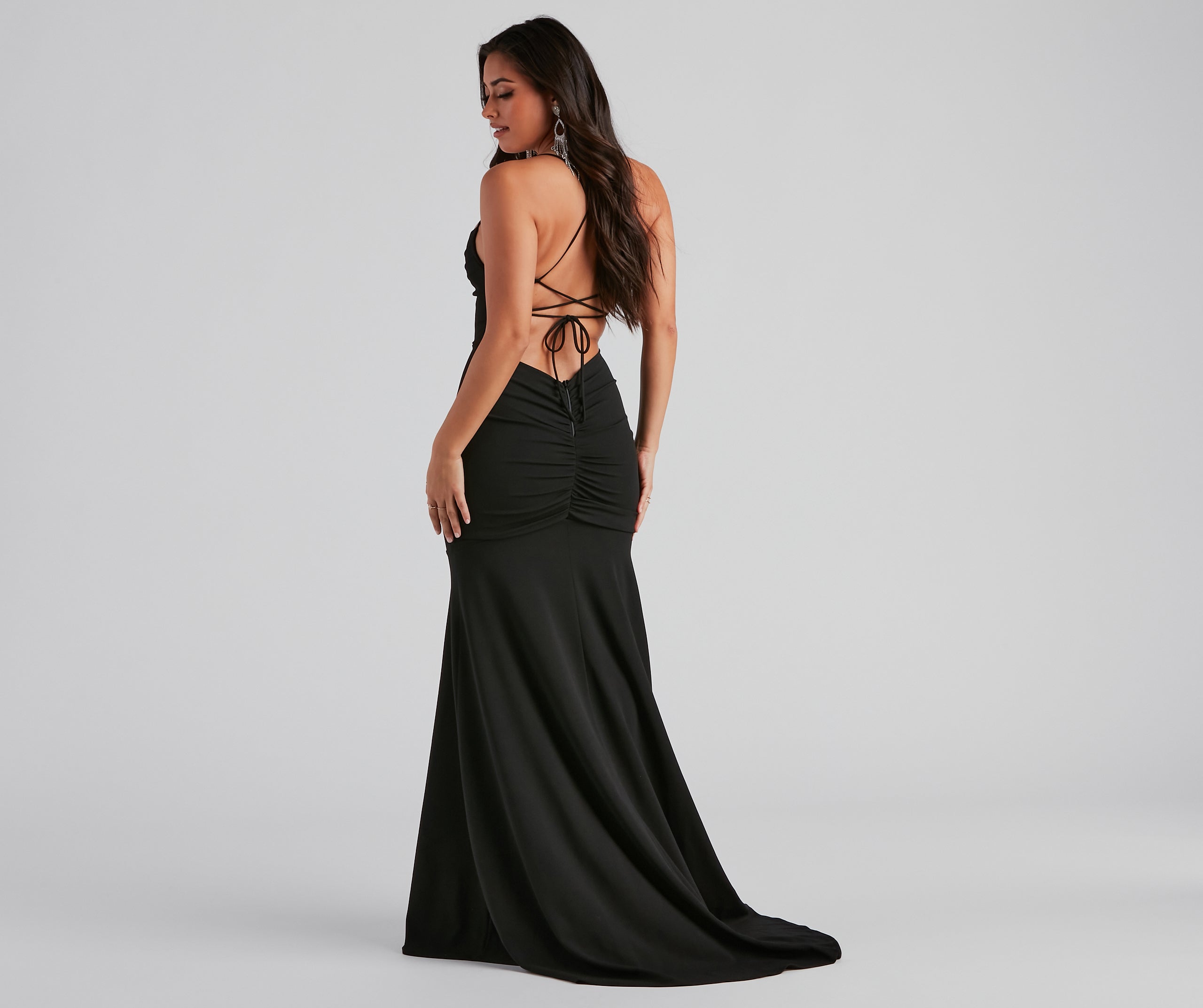 Kaiana Formal Crepe Mermaid Dress