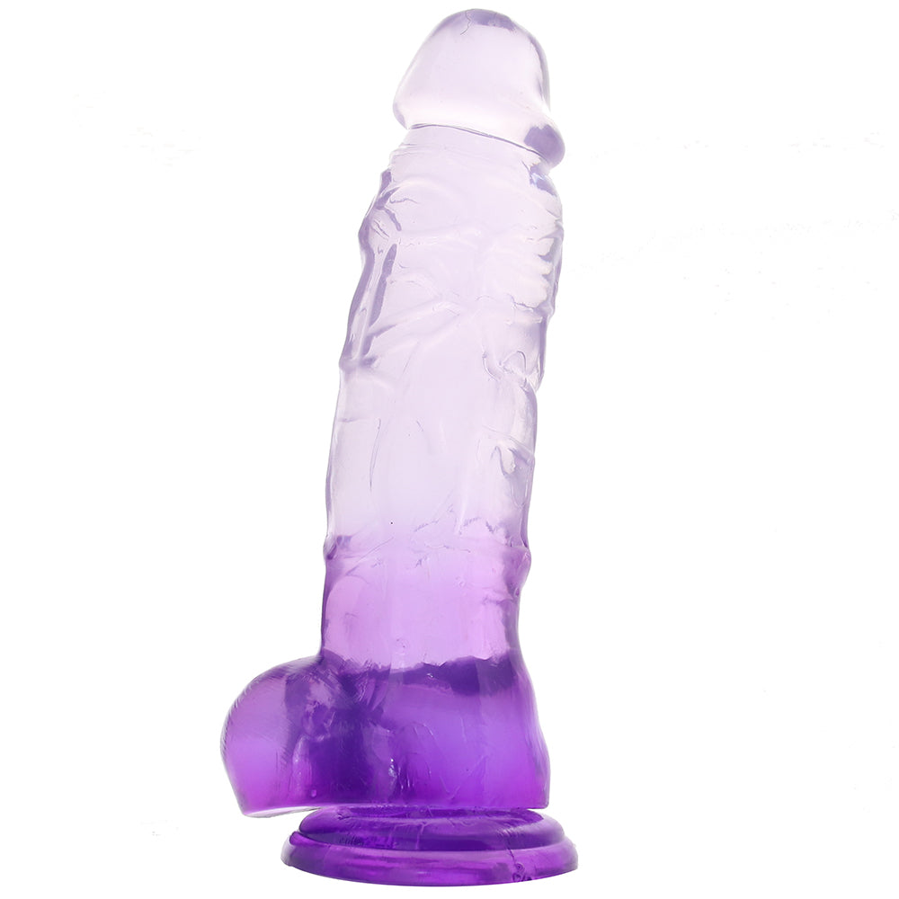 King Cock 8 Inch Ballsy Dildo in Purple