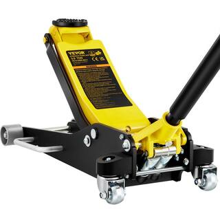 VEVOR Floor Jack 6600 lbs. Low Profile Racing Floor Jack with Dual Pistons Quick Lift Pump Lifting 3-611 in. to 19-1116 in. SGWSQJDLTSG3T41DVV0