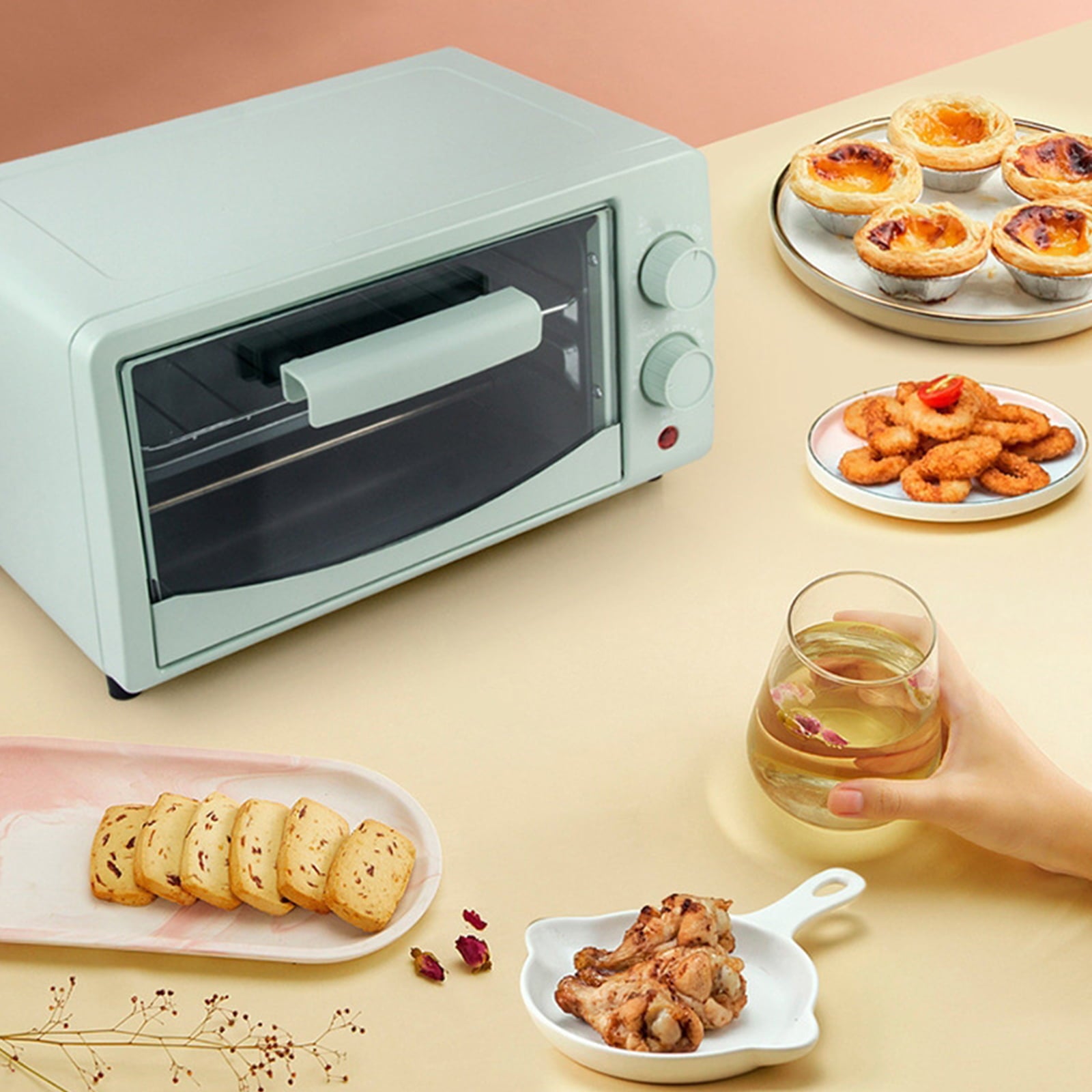 CACAGOO Oven Household Small Mini 12L 60-230 ℃ Electric Toaster 700W Breakfast Machine