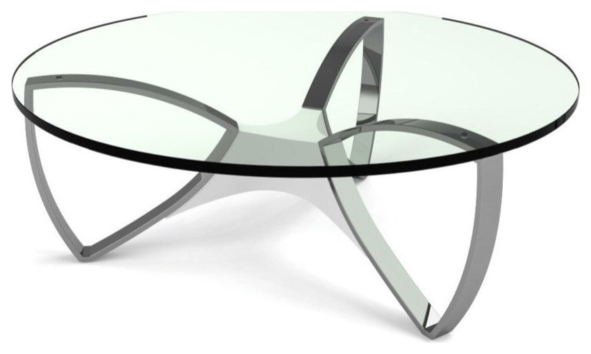 Palmira Coffee Table  15Mm Clear Tempered Glass Top   Contemporary   Coffee Tables   by V.S.D Furniture  Houzz