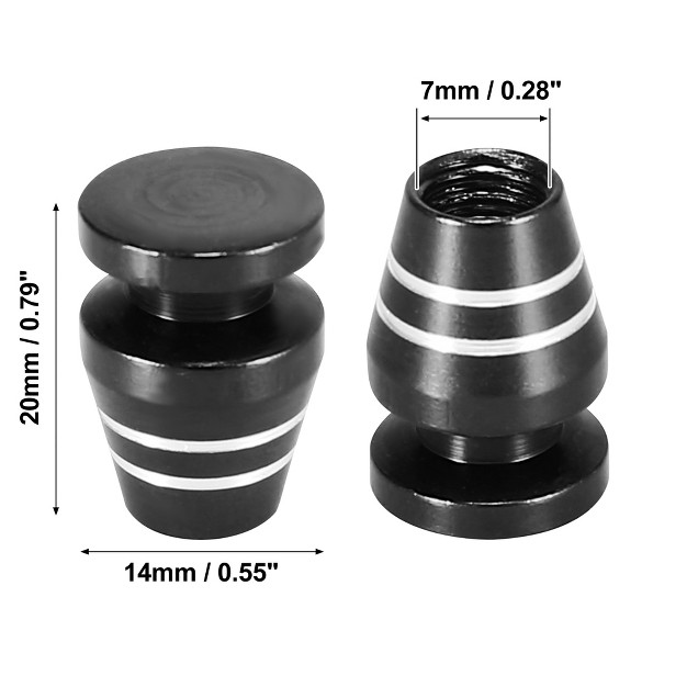 Unique Bargains Car Dustproof Cup Shaped Aluminium Alloy Tire Cap Tire Stem Valve Caps Wheel Valve Covers