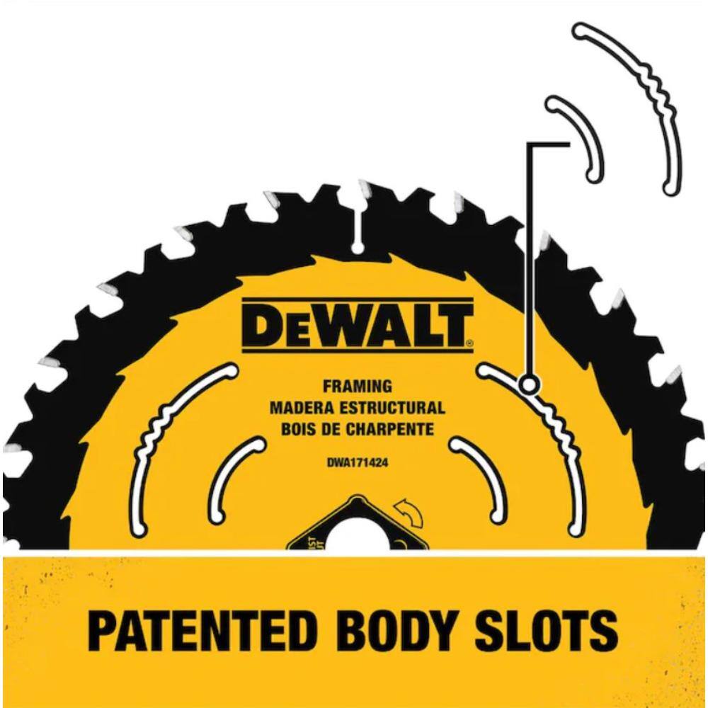 DW 7-14 in. 24-Tooth Circular Saw Blades (2-Pack) DWA1714242