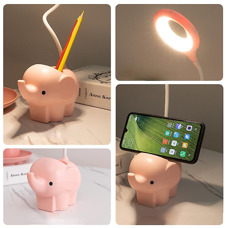 Elephant Cartoon Led Reading Desk Lamp Eye Protection Night Light