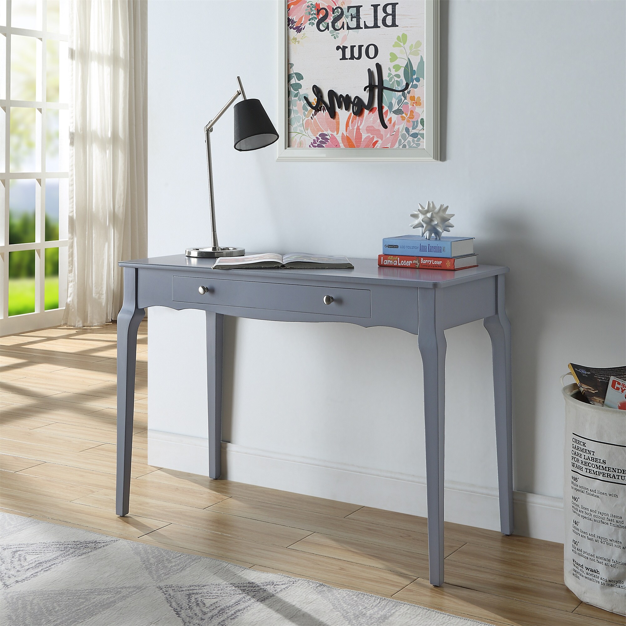 Console Tables， Writing Desk Entryway Table Accent Table W/ Drawer