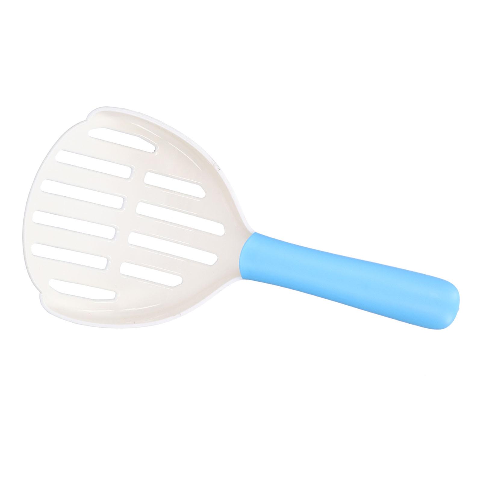 Cat Litter Scoop Deep Kitty Poop Shovel Dog Cat Litter Box Cleaner Plastic Toilet Clean Scooperwhite + Blue