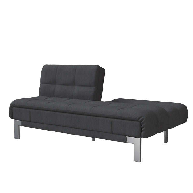 Relax-A-Lounger Winchester Sofa Convertible in Gray Fabric Upholstery