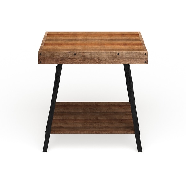 Carbon Loft Oliver Modern Rustic Wood End Table