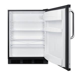 Summit Appliance 5.5 cu. ft. Commercial Refrigerator without Freezer in Black ADA Compliant FF6BK7BZADA