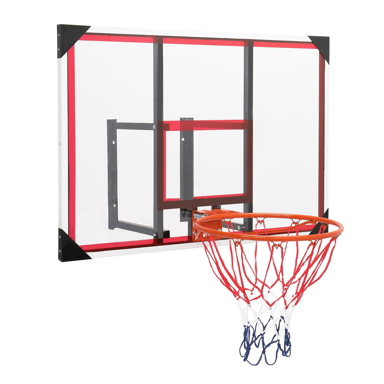 Zimtown Shatterproof Polycarbonate Wall-Mount Basketball Backboard