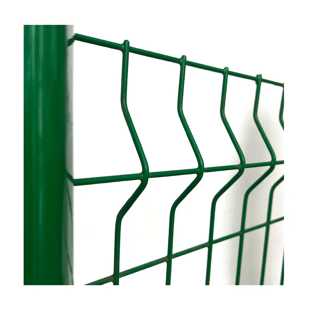 High Quality Galvanized Steel Metal PVC Coated 3d v Bending Curved Garden Welded Wire Mesh Panel Fence