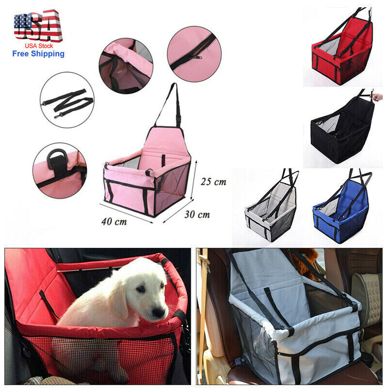 Foldable Dog Booster Seat – Dog Car Seat For Small / Medium Dogs – Pet Car Seat