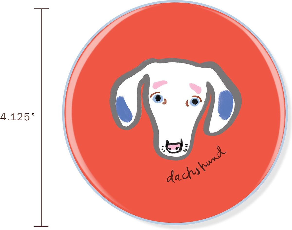 Pet Shop by Fringe Studio BFF Dachshund Ceramic Coaster