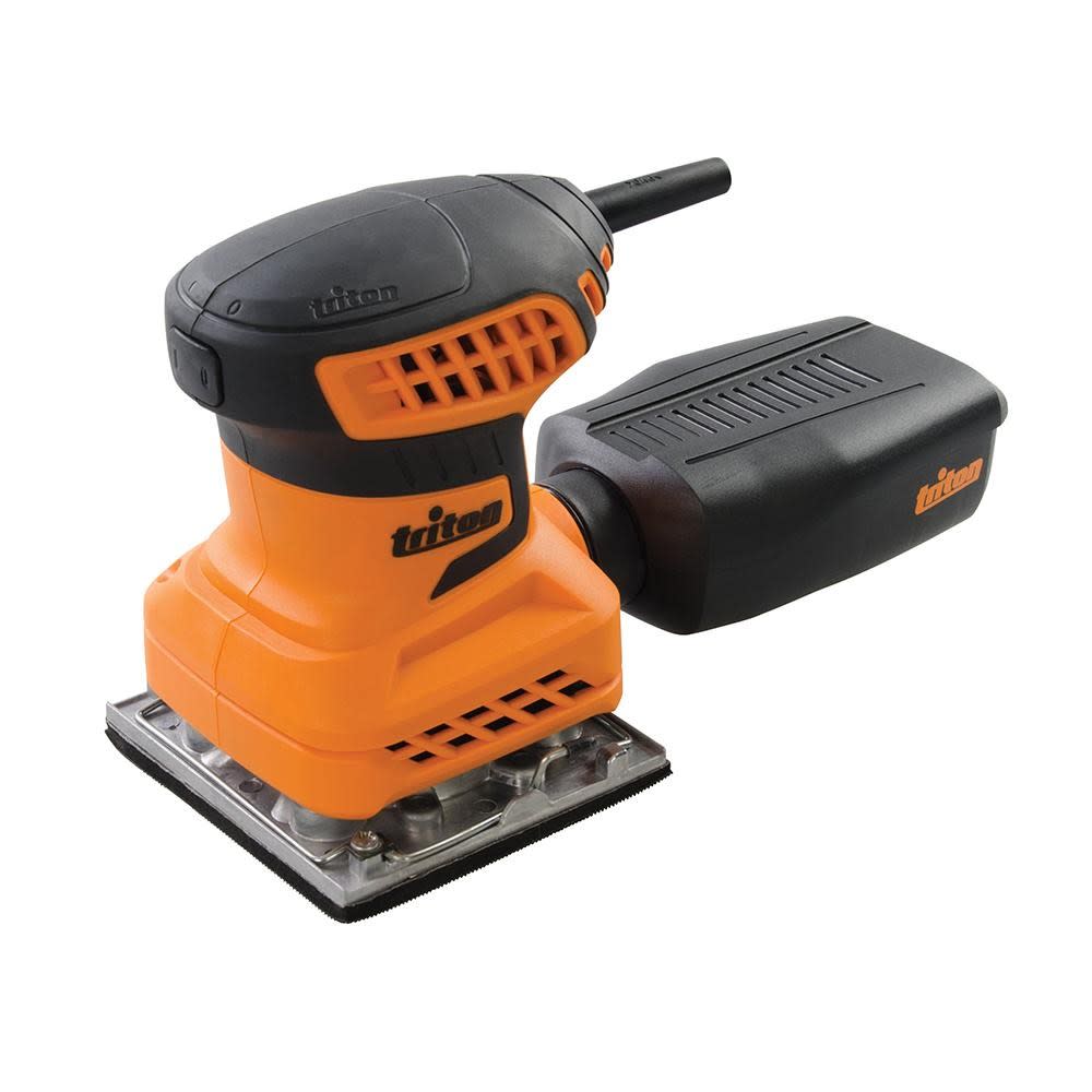 Triton 200W Orbital Sander with 1/4 Sheet Sanding Pad ;