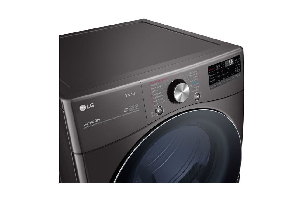 Lg DLEX4200B 7.4 Cu. Ft. Ultra Large Capacity Smart Wi-Fi Enabled Front Load Electric Dryer With Turbosteam™ And Built-In Intelligence