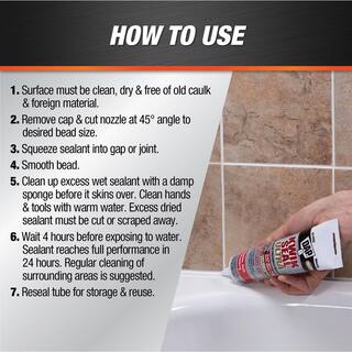 DAP Kwik Seal Ultra 5.5 oz. White Advanced Siliconized Kitchen and Bath Caulk (2-Pack) 7079818901