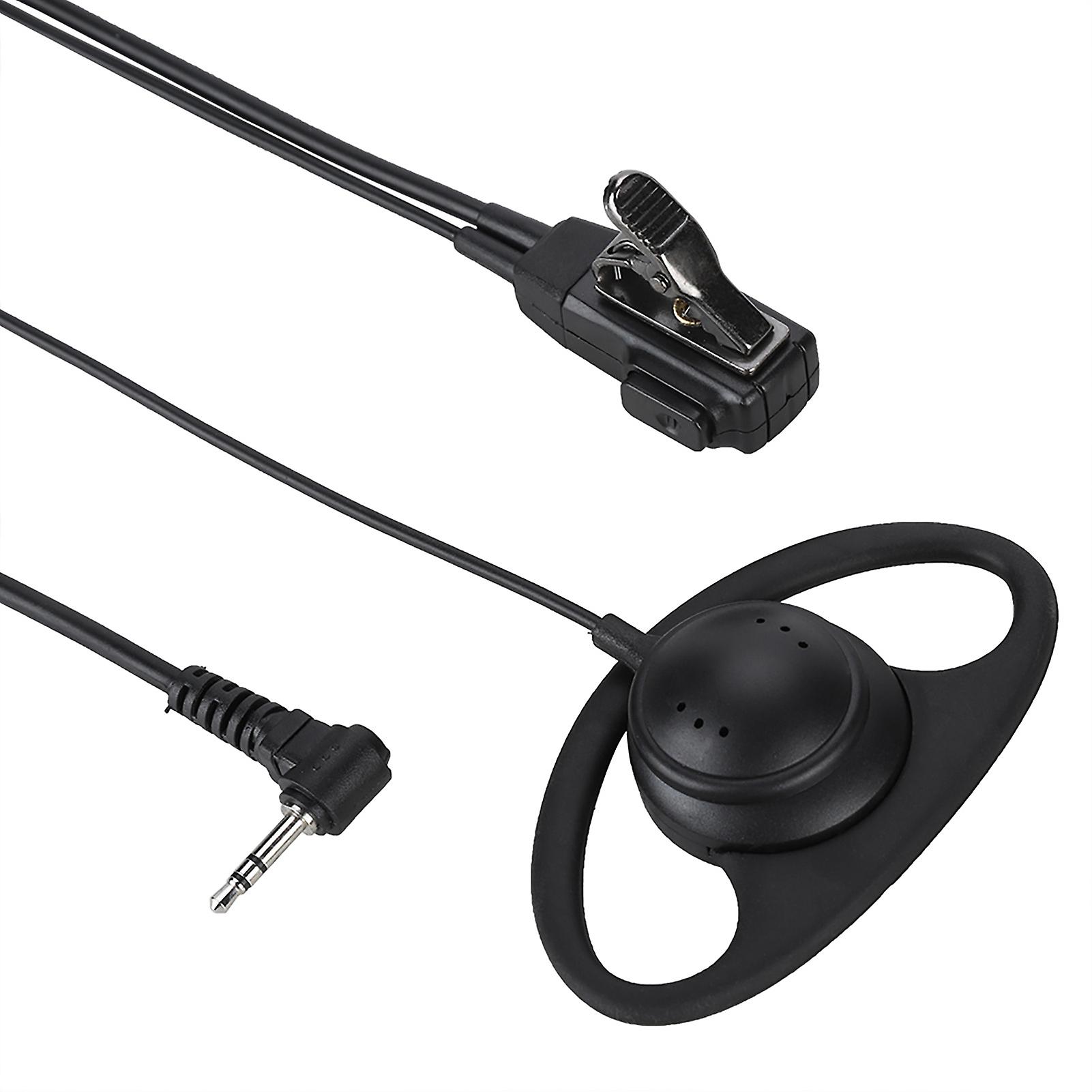 2.5mm Plug D Type Security Earhook Headset Earphone For Motorola Radios With Ptt Button