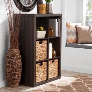 43 in. H x 30 in. W x 15 in. D Tobacco Oak 6- Cube Organizer TG10061