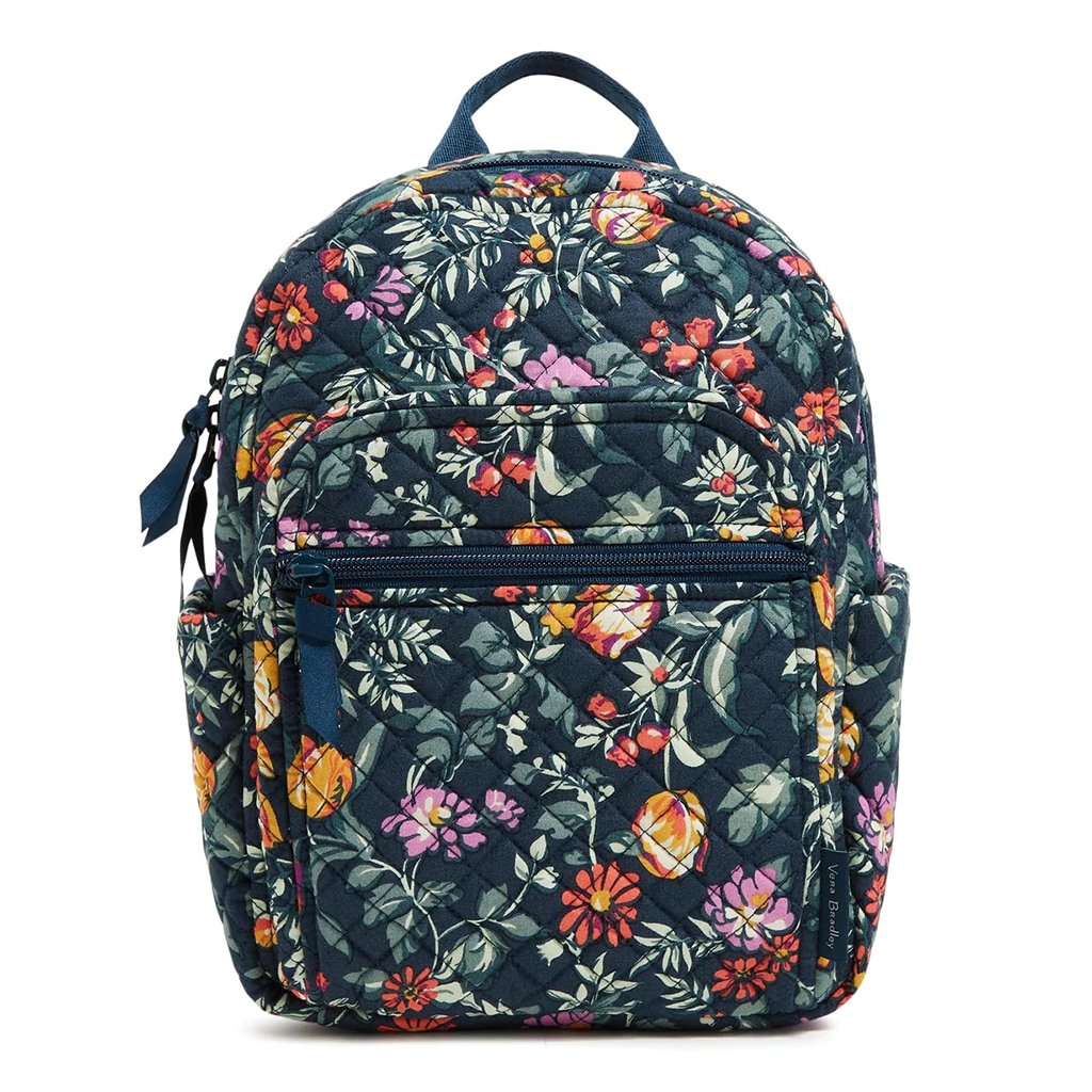 Vera Bradley  Small Backpack in Fresh-Cut Floral Green