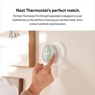 Google Nest Thermostat - Smart Programmable Wi-Fi Thermostat - Fog GA02083-US