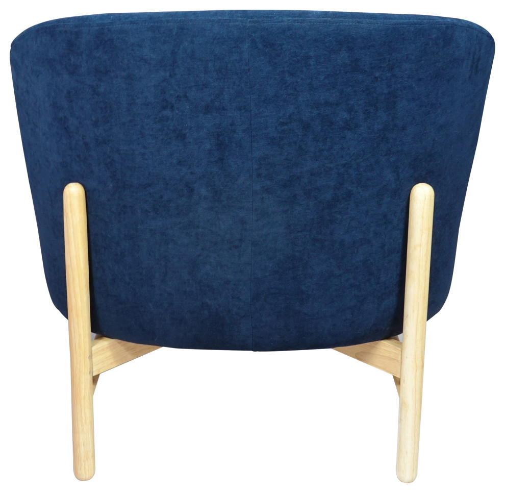 Sigge Accent Chair Ocean Depths Navy   Midcentury   Armchairs And Accent Chairs   by Moe  x27s Home Collection  Houzz