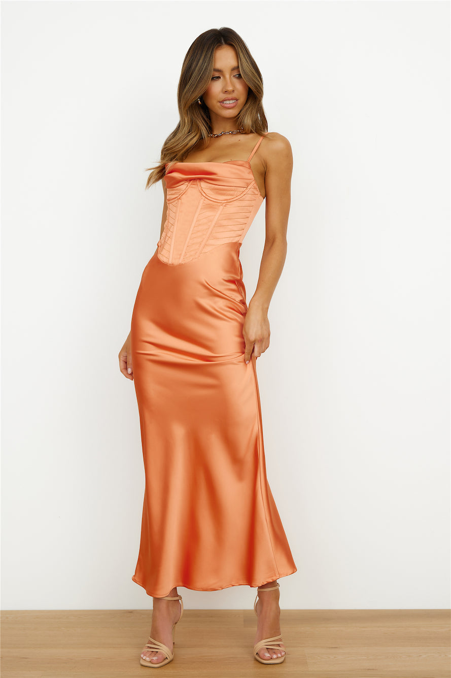 Show Off Girl Maxi Dress Orange