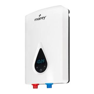 MAREY 14.6 kW 3.5 GPM ETL Certified 220-Volt Self-Modulating Residential Multiple Points of Use Tankless Electric Water Heater ECO150