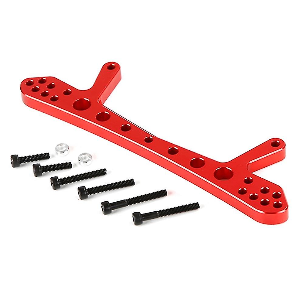 Metal -adjustable Rear Shock-absorbing Bracket Bar For 1/5 Baha Rovan Baja 5b 5t 5sc Rc，red