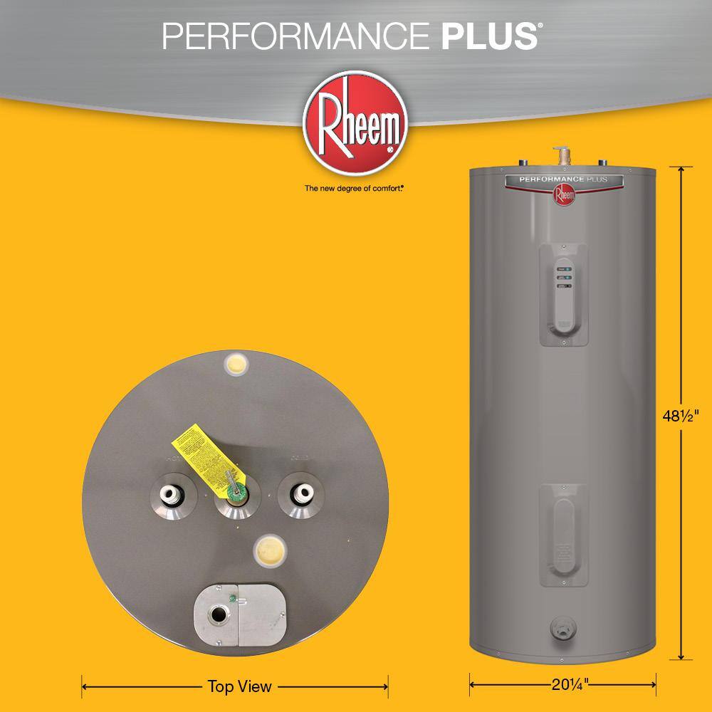 Rheem Performance Plus 40 gal. 5500 -Watt Medium Electric Water Heater with 9 Year Tank Warranty and 240 volt Connection XE40M09EL55U1