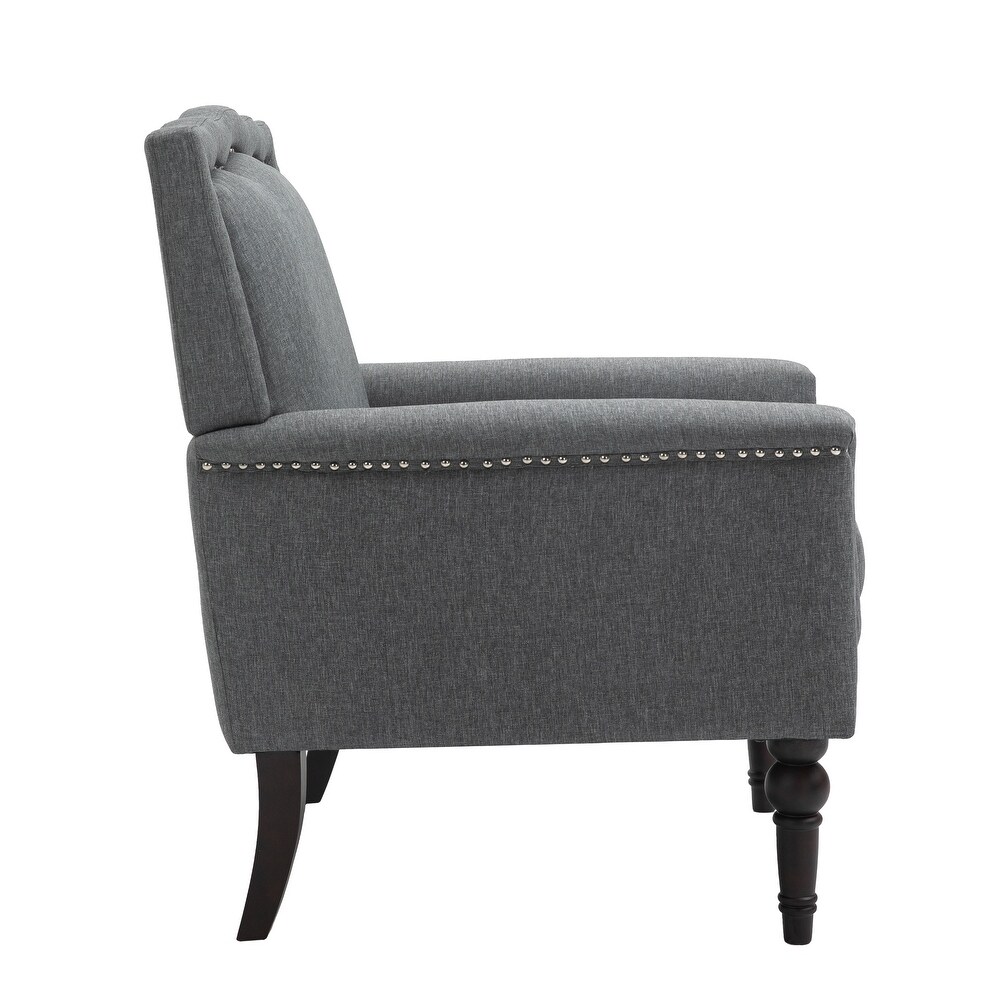 2 PACK Contemporary Accent Armchair with Nailheads Living Room Furniture