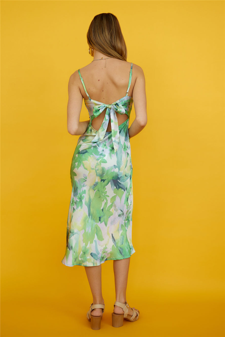 You're The One Midi Dress GREEN