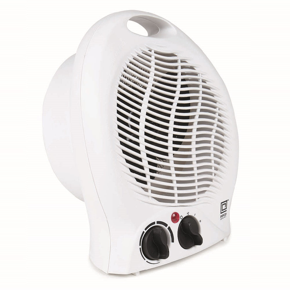 PIFCO 203809 White 2kW Thermostat Portable Fan Heater 3 Settings