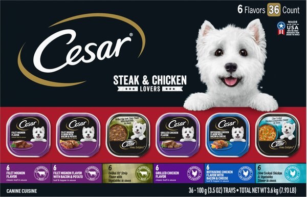 Cesar Steak and Poultry Lovers Variety Pack Dog Food Trays