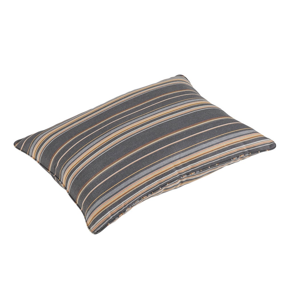 Woodard Sunbrella Stanton Greystone Indoor/ Outdoor 26 x 35 Inch Corded Floor Pillow