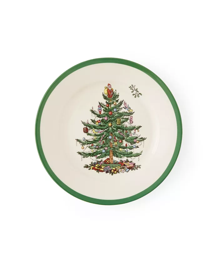 Spode Christmas Tree Dinnerware Salad Plate Set of 4