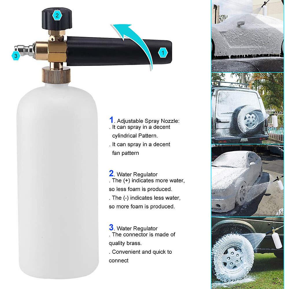 1l Snow Foam Gun For Karcher K2-k7 Lance Cannon Car Pressure Washer  Bottle