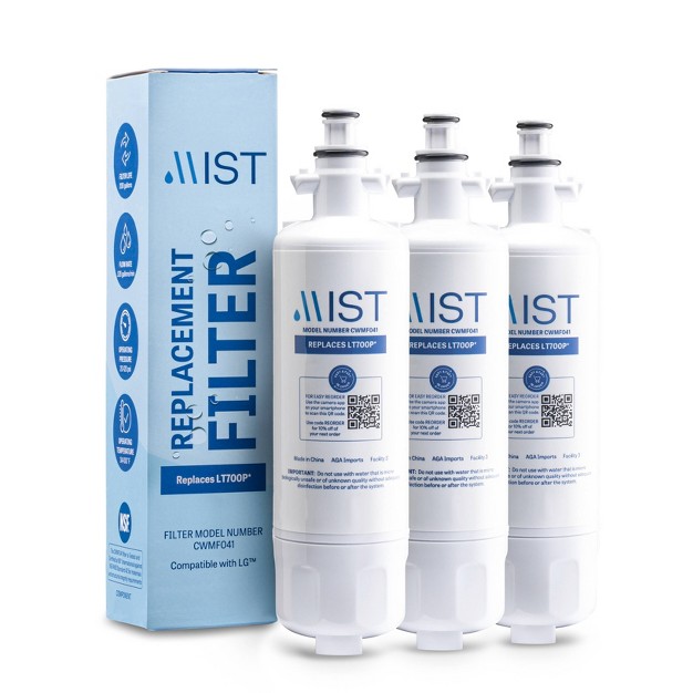 Mist Lt700p Compatible With Lg Lt700p Adq36006101 Kenmore 46 9690 Refrigerator Water Filter 3pk