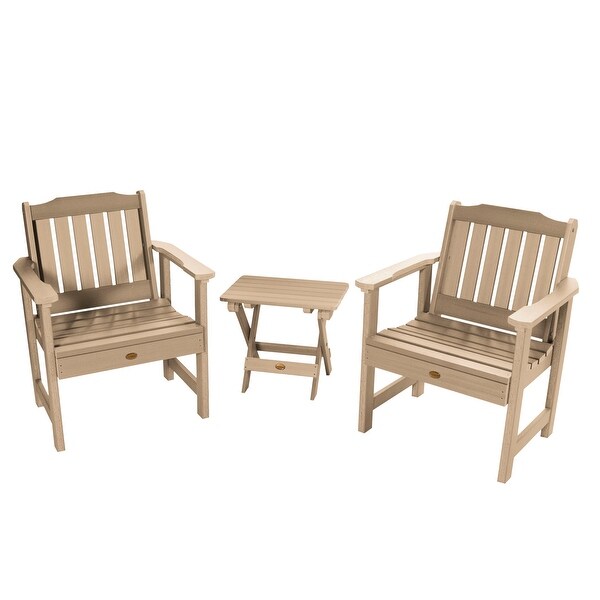 Garden Chairs and Folding Side Table (3piece Set)