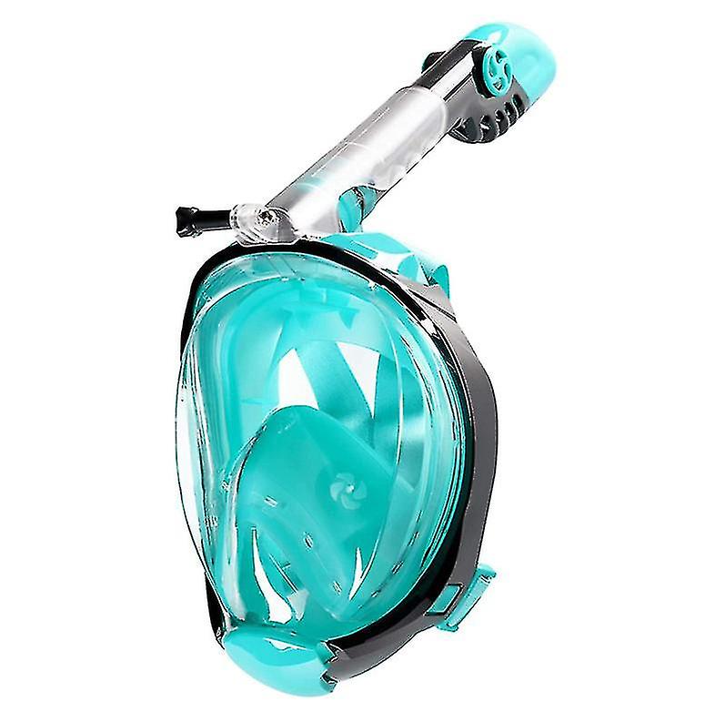 Full Face Snorkel Mask， Diving Mask Premium Innovative Safety Breathing System， 180 Panoramic Foldable Anti