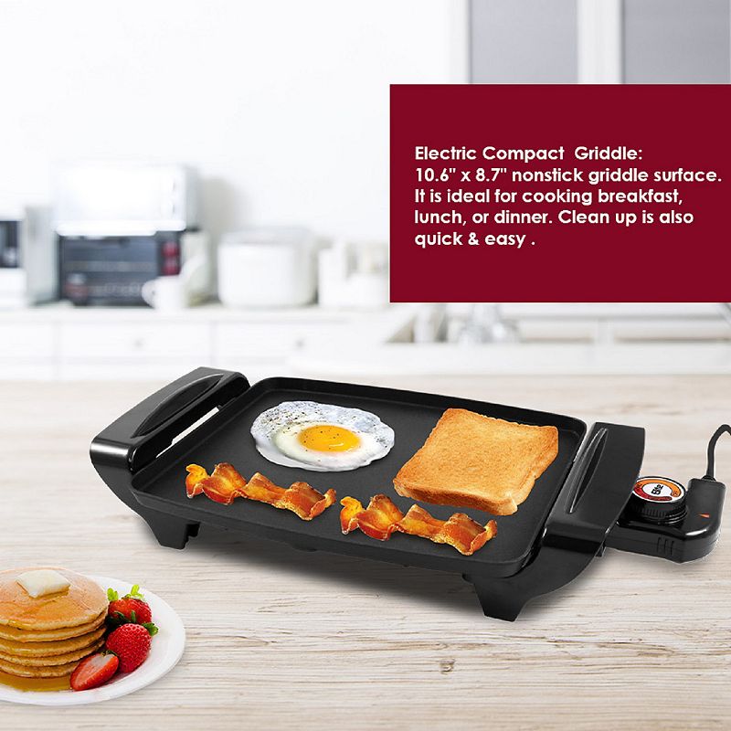 Elite Gourmet Nonstick Mini Griddle