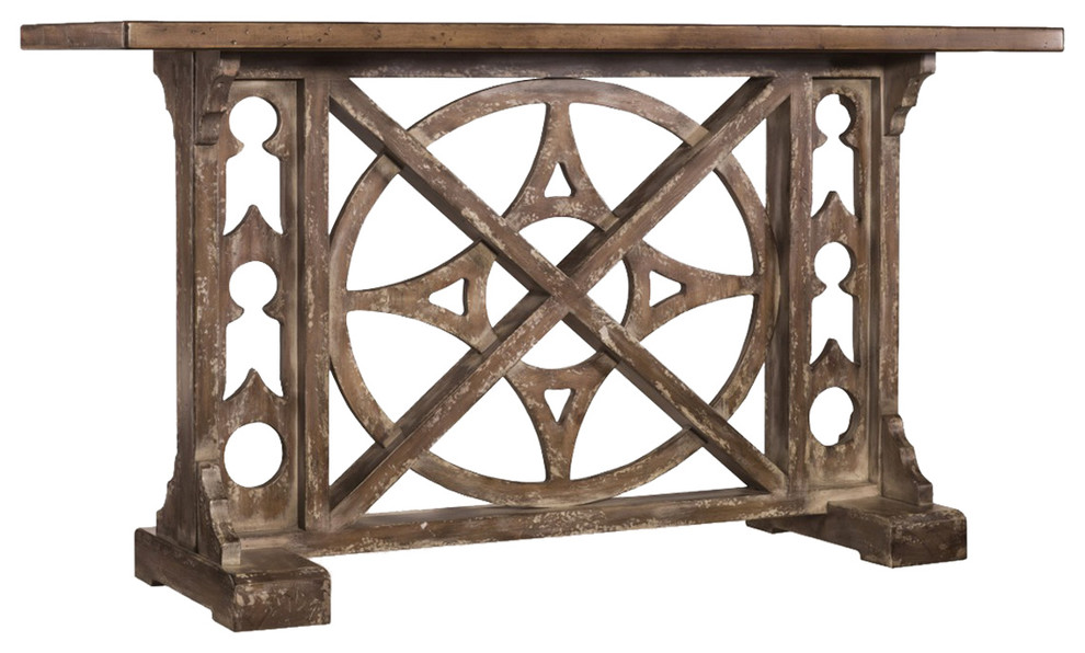 Cross Island Console Table   Traditional   Console Tables   by Unlimited Furniture Group  Houzz