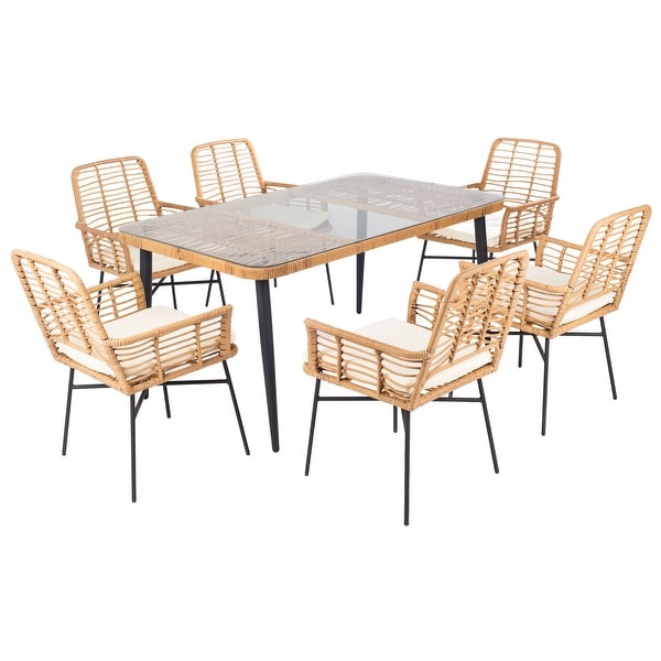 SAFAVIEH Outdoor Beson 7Piece Dining Set