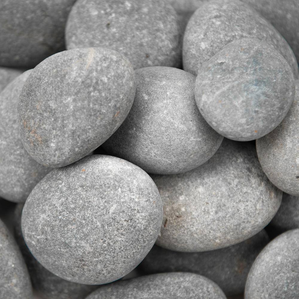 MSI Nile Gray Pebbles 0.5 cu. ft. per Bag (1 in. to 2.5 in.) Bagged Landscape Rock QNILGRY6NAT40