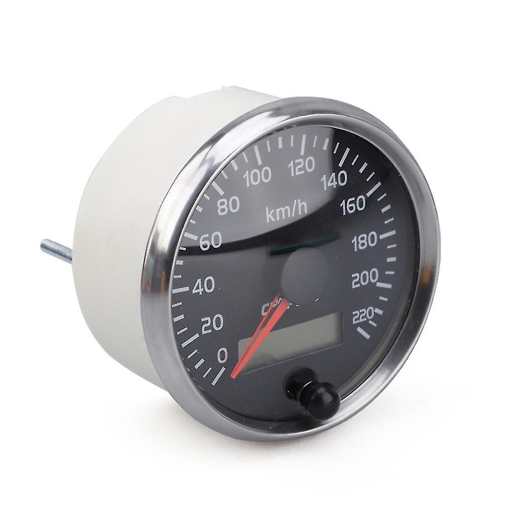 Universal Speedometer 12v/24v Odometer 85mm 220km/h For Car Motorcycle Lcd Tachometer