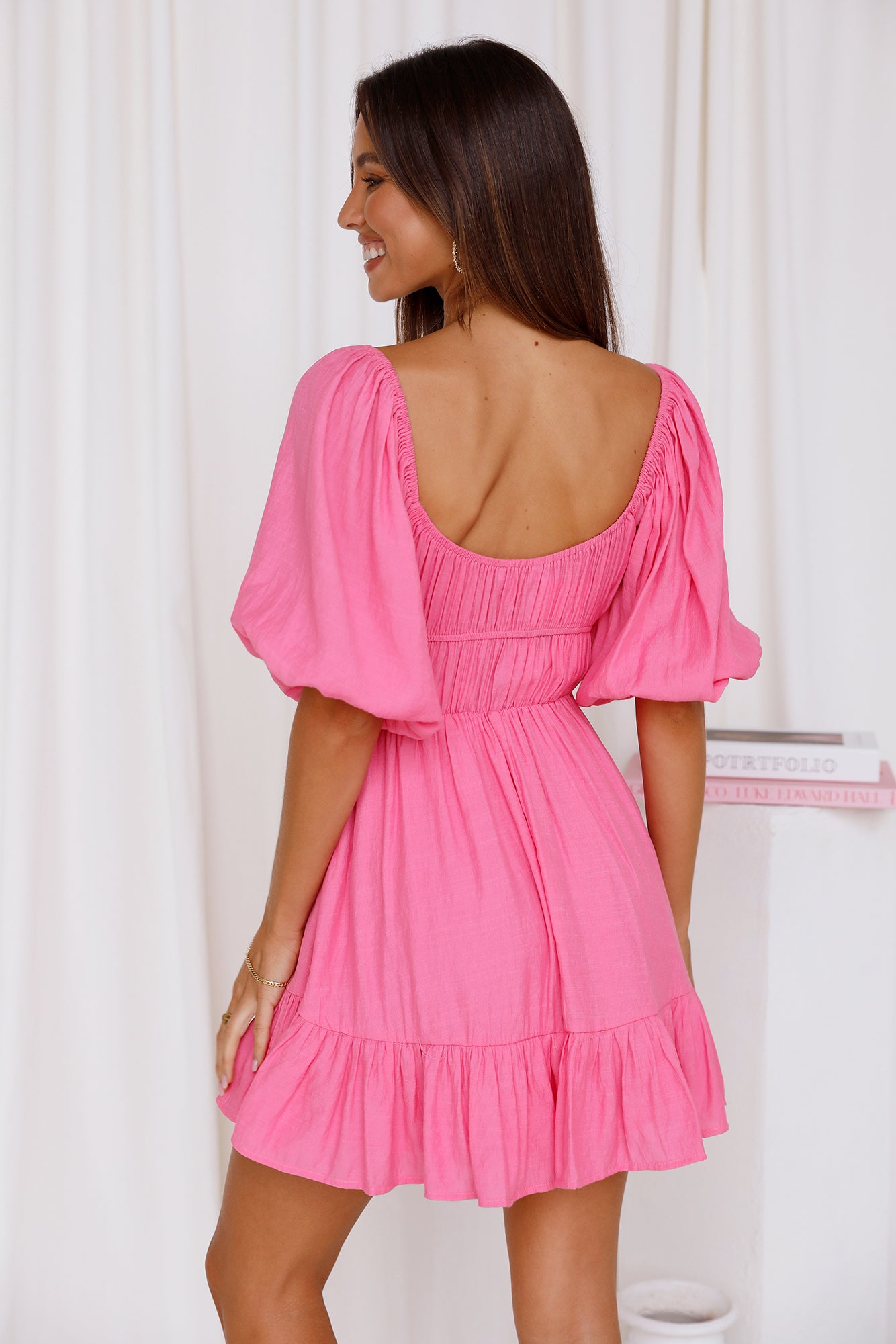 Fiesta Lovin Dress Hot Pink