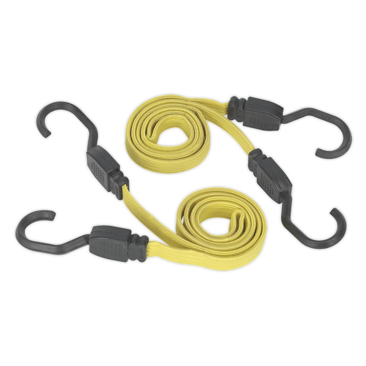 Sealey Bcs18 910Mm Flat Bungee Cord Set 2Pc