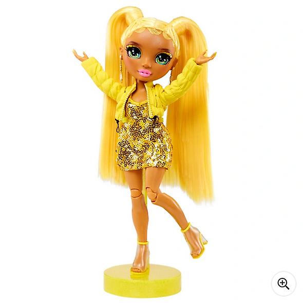 Rainbow high fantastic sunny madison yellow doll fashion playset